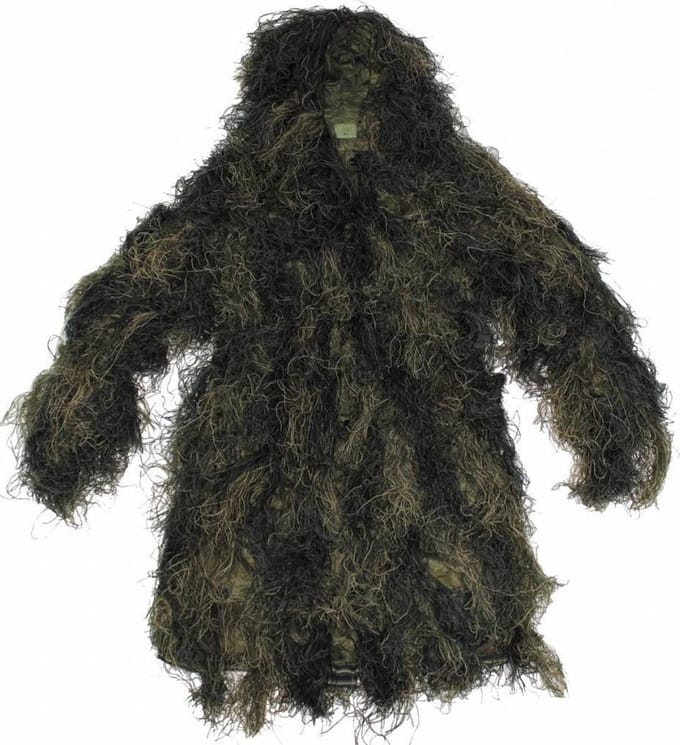 MFH Camouflageparka 'Ghillie' woodland - maat m/l