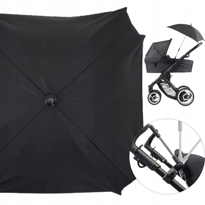 Universele Kinderwagenparasol met UV-bescherming - Vierkant