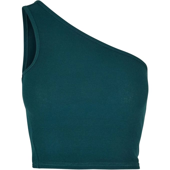 Urban Classics - Asymmetric Crop top - 4XL - Blauw