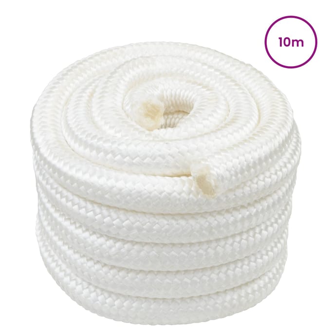 vidaXL - Boottouw - 5 - mm - 10 - m - Wit