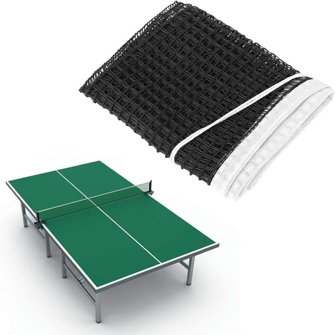 Tafeltennisnet Vervanging - Pingpong Net - Wedstrijd Spelen - Draagbaar Ontwerp - 1.8 Meter - Zwart