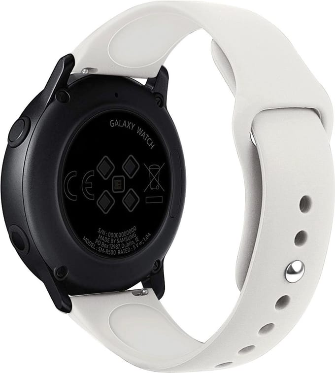 Sportbandje - Samsung Gear S3/Galaxy Watch 46mm - beige siliconen