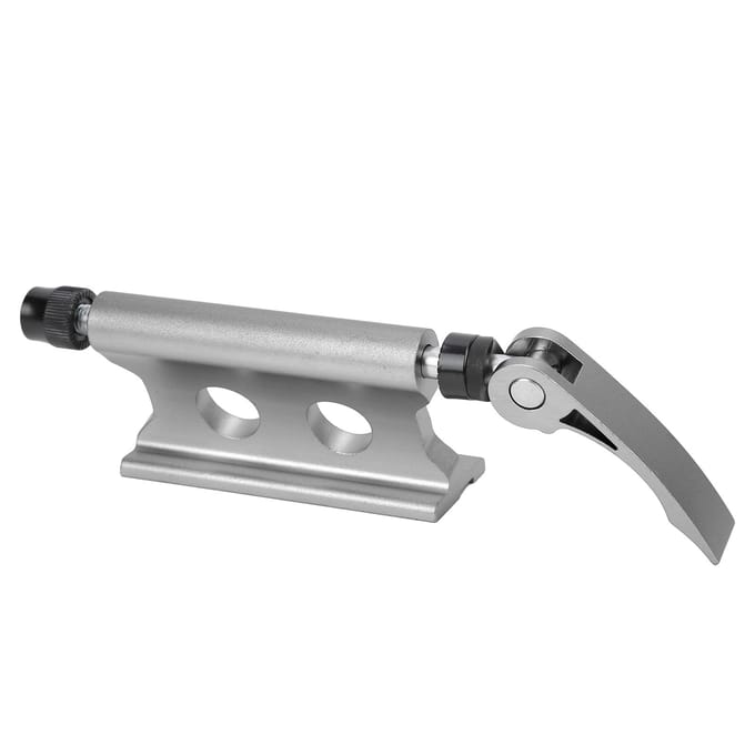 Fietsvorkmontage Snelspanner Fietsblok Voorvork Vaste Klem Bagagedrager Rek Diep Titanium gray