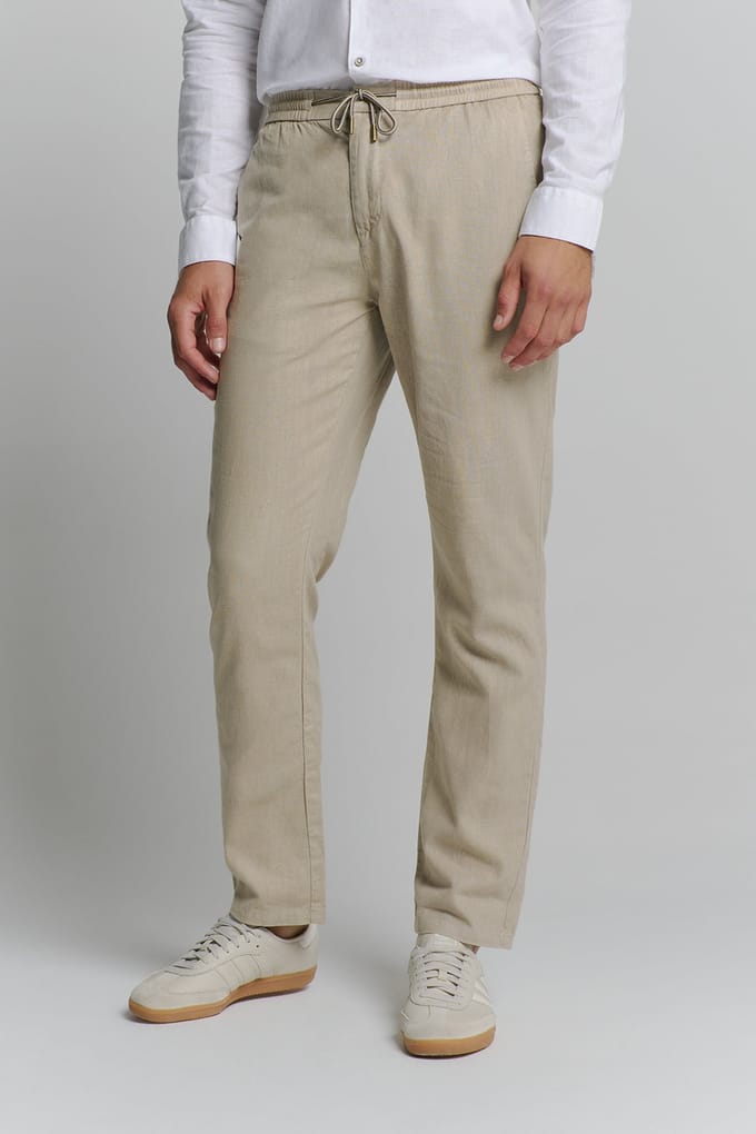 No Excess Pants With Linen Garment Dyed Light Desert Größe: XL | Chinos Outlet | Herren | Weiß