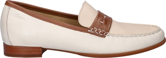 Sioux - ROSIKENA-700 - Instappers - Kleur: Wit/beige - Maat: 37