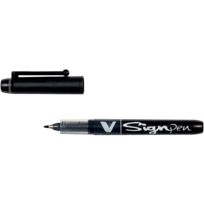 Fineliner PILOT V Signpen fijn zwart
