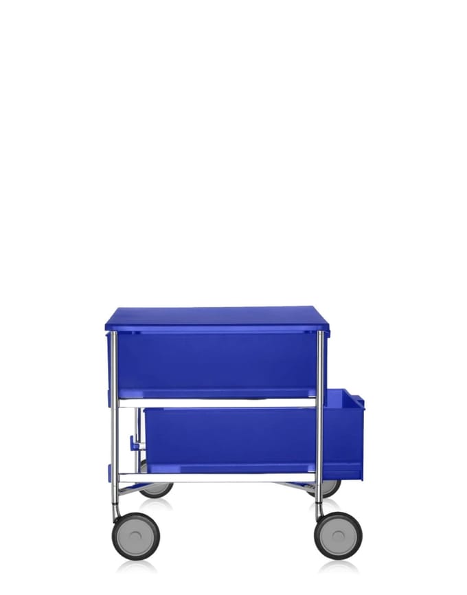 Kartell Mobil 2 - kobaltblauw - met wielen