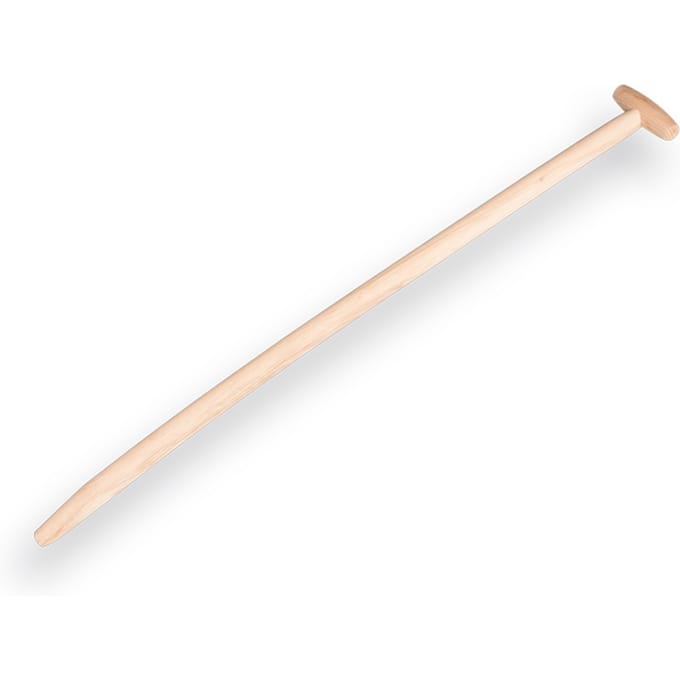 Schopsteel  Import  essen  gebogen, ongewaxt 110cm