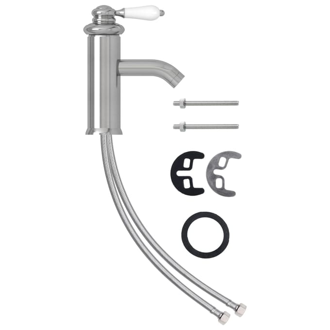 vidaXL - Wastafelkraan - 130x180 - mm - zilverkleurig