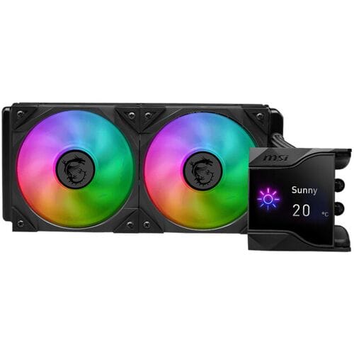 CPU koeling - MSI MPG CORELIQUID D240 - Vloeistofkoelsysteem processor - 240 mm - koper - 120 mm