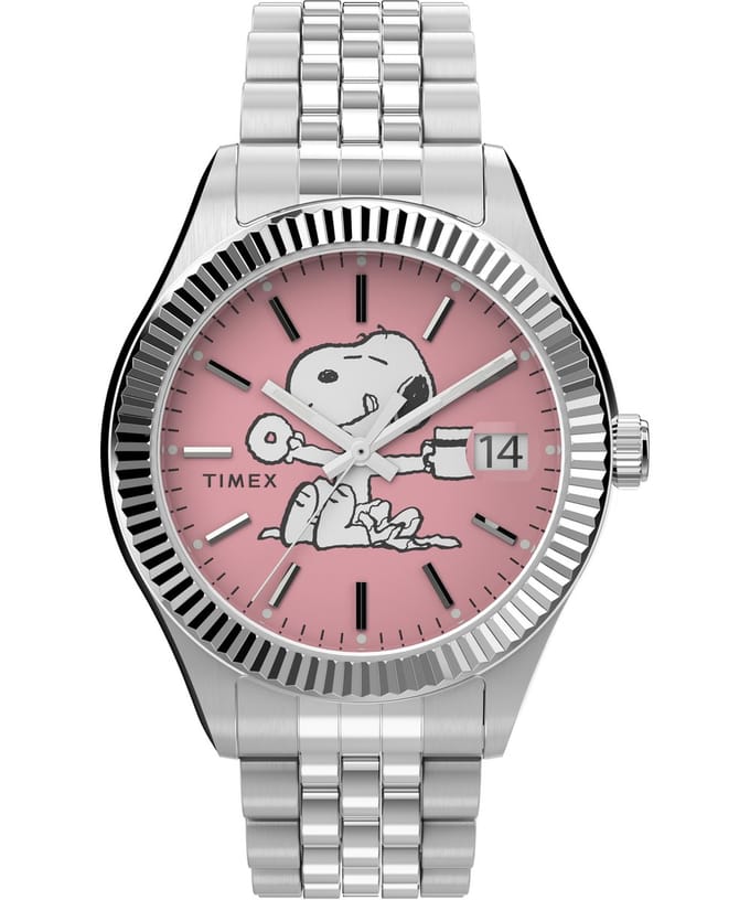 Timex Peanuts Legacy TW2V47400 Horloge - Staal - Zilverkleurig - Ø 34 mm