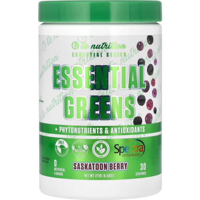 Essential Series, Essential Greens, Saskatoonbes, 271G(9.56Oz)