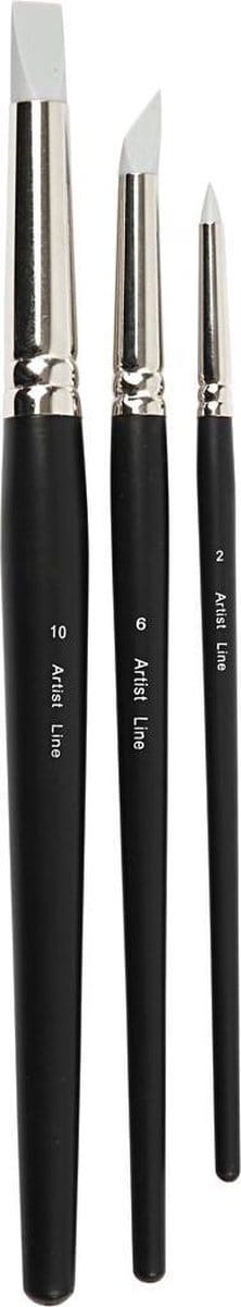 Artist Line, afm 2+6+10 mm, 3 div - Spitse Penselen