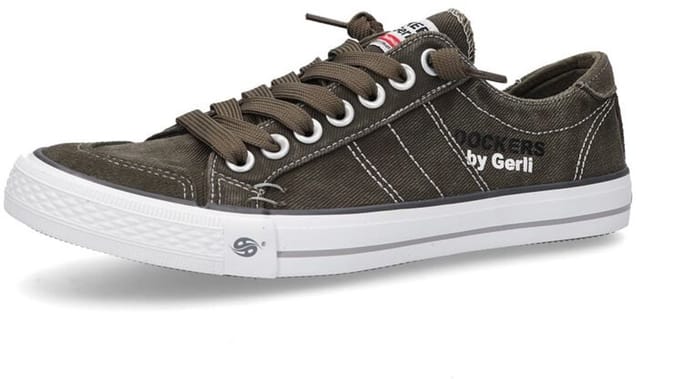 Dockers by Gerli Washed Canvas Trainers Khaki Sneakers kaki EU42 -