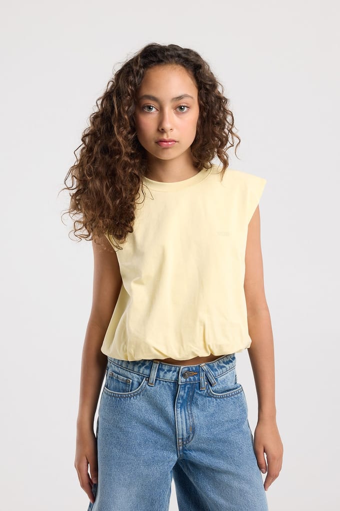 America Today Evalien Jr Light Yellow Maat: 146/152 | Overhemden Outlet | kids | Geel
