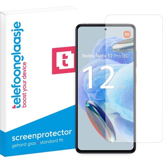 Xiaomi Redmi Note 12 Pro 5G screenprotector gehard glas