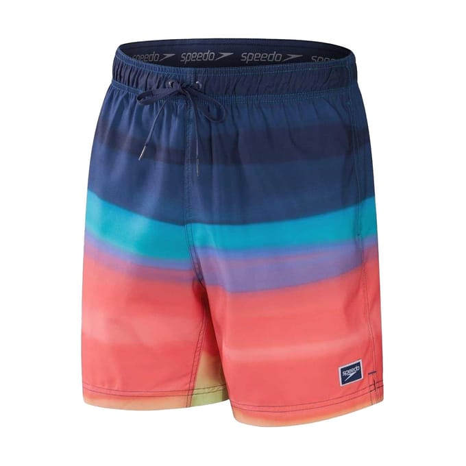 Speedo Heren Zwemshort met Kleurverloopprint (Koraalverloop)