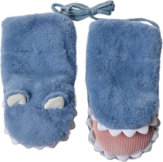 Juleeze Handschoenen Kinderen 10x20 cm Blauw Polyester