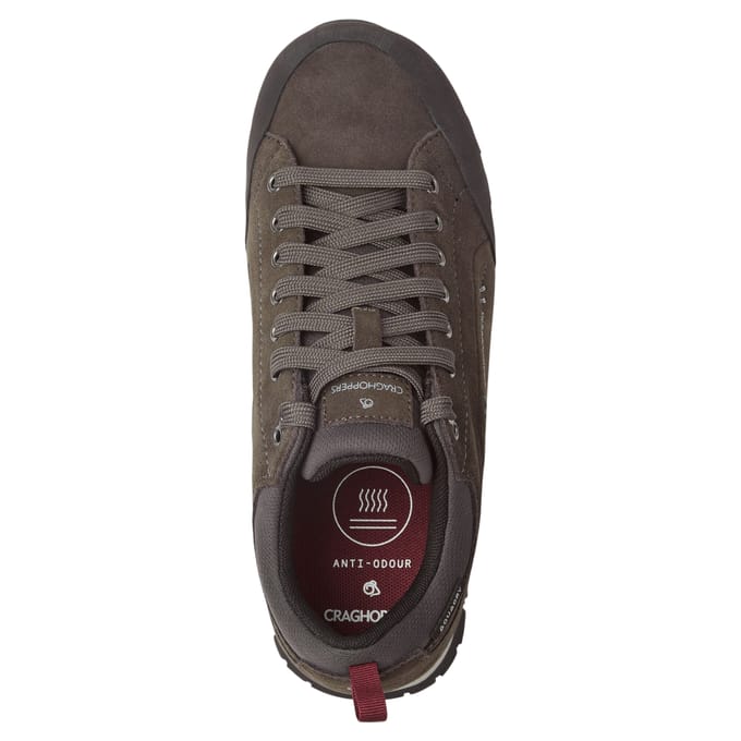 Craghoppers Heren Jacara 2 Leren Trainers (Donkergrijs)