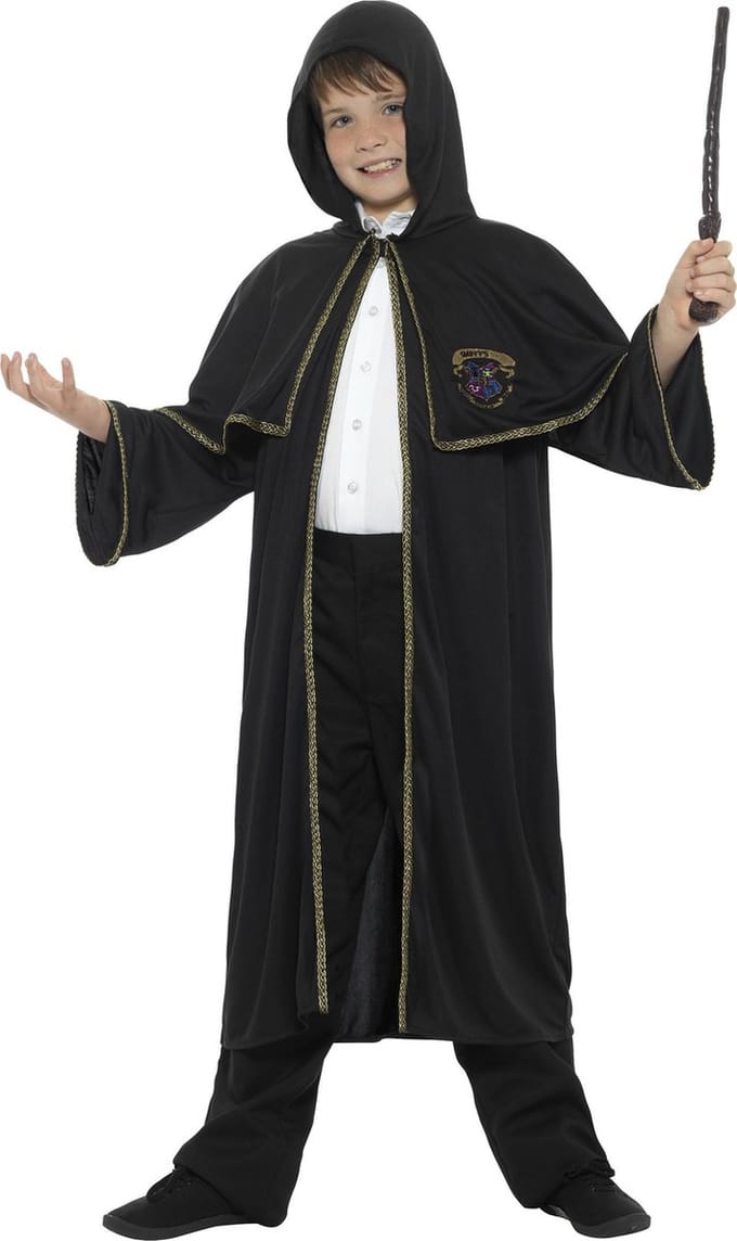 Tovenaar student cape voor kinderen - Verkleedkleding - Maat 152/164