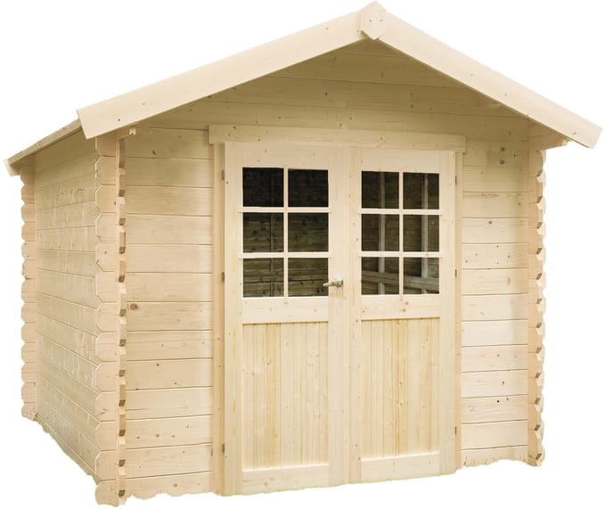 Solid Superia Gera Tuinhuis - Vuren - Onbehandeld - 248x248x219,5cm