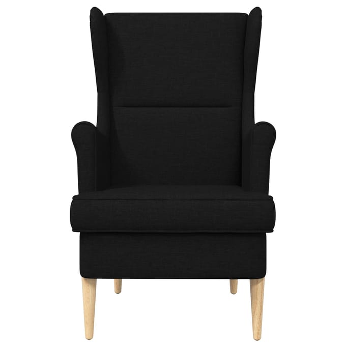 vidaXL - Fauteuil - Zwart - Stof