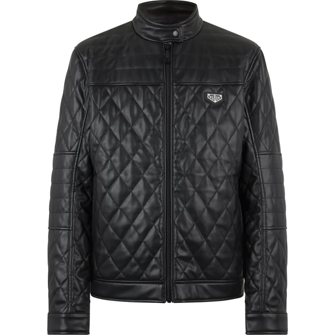 Eco Leather Padded Jacket