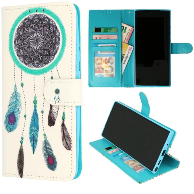 Cityhoesje - Bookcase geschikt voor - Samsung Galaxy S25 Ultra - Droomvanger wit