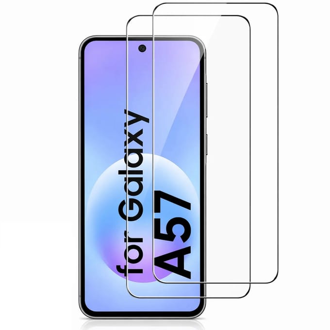 Screenprotector Gehard 9H Geschikt voor Samsung Galaxy A57 – Anti-kras - 2-Pack Tempered Glas