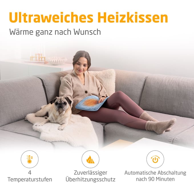 medisana HP 515 warmtekussen blauw