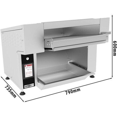 GGM Gastro Durchlauftoaster - 9,6 kW - horizontal Zilver