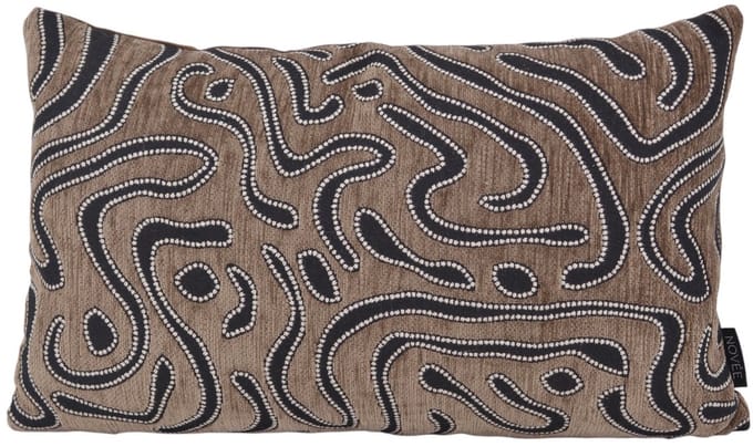 NOVÉE Sierkussen chenille flow | 30 x 50 cm | velvet/polyester