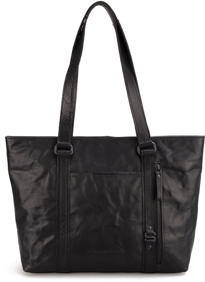 Leren Shopper - Gabby - Zwart
