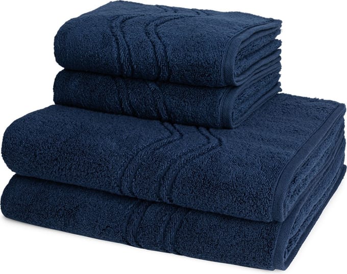 Ross Dames en Heren 2 X handdoek 2 X douchedoek - per set Cashmere feeling