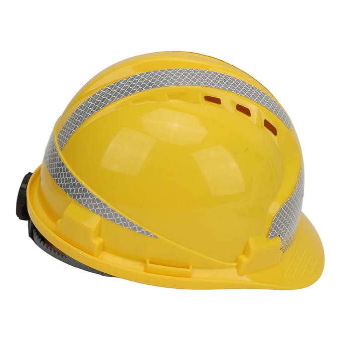 Veilige Werkhelm Verbeterde ABS Harde Helm Slagvastheid Verstelbare Helm voor Bouwplaats gray