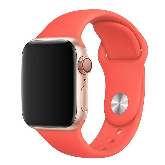 2+1 | Apple Watch Bandje - Siliconen - Roze Citrusvruchten