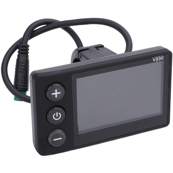 Elektrische Fiets LCD Display Waterbestendig Multifunctioneel Rijdisplay Meterpaneel voor 22.2mm black
