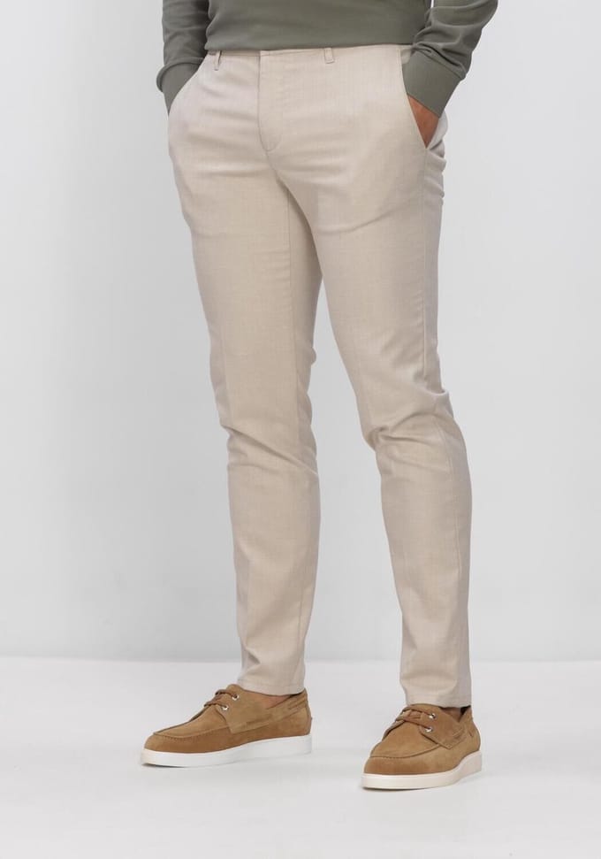 Alberto 6727 1546 Rob-gu Broeken Heren - Beige - Maat 34/32