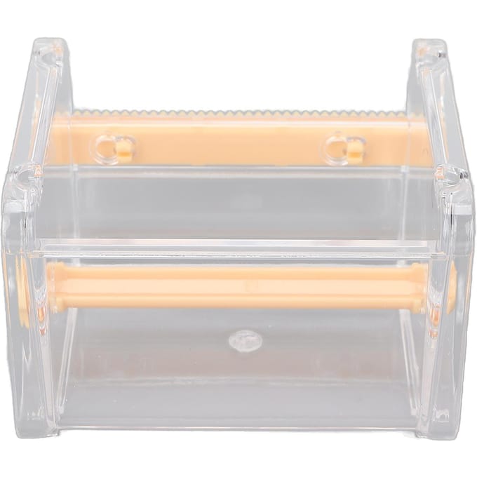 Transparante Multi Masking Tape Snijder Dispenser Zichtbare Rol Tape Houder voor Thuis Kantoor oranje