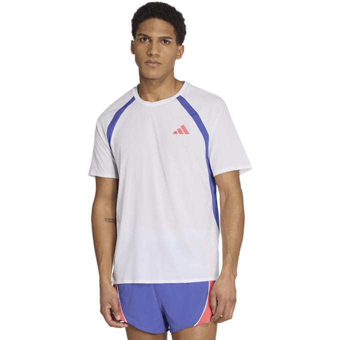 Adidas Adizero Archive T-shirt T-shirts Heren - Wit - Maat S - Poly Mesh