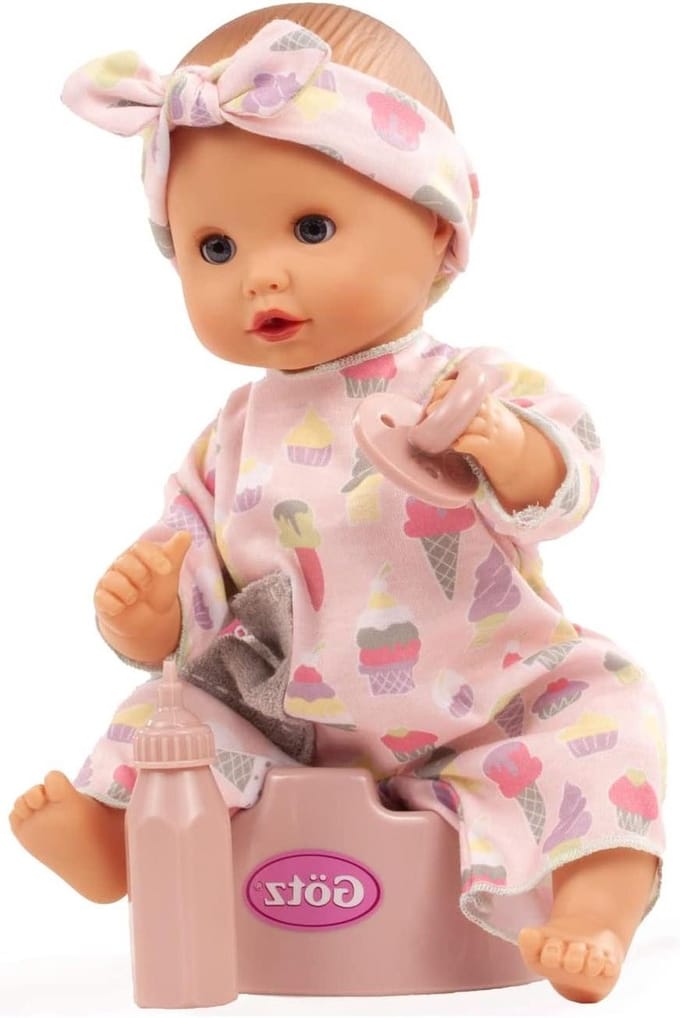 Badpop Meisje - Babypop Speelpop - Baden en Spelen - 100% Waterdicht - 33 cm - Meerkleurig