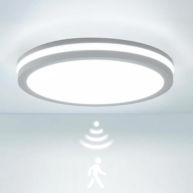 Waterdichte LED Plafondlamp met Bewegingsmelder en Radar Sensor