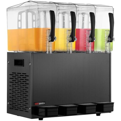 GGM Gastro Saftspender - 4x 10 Liter - Schwarz