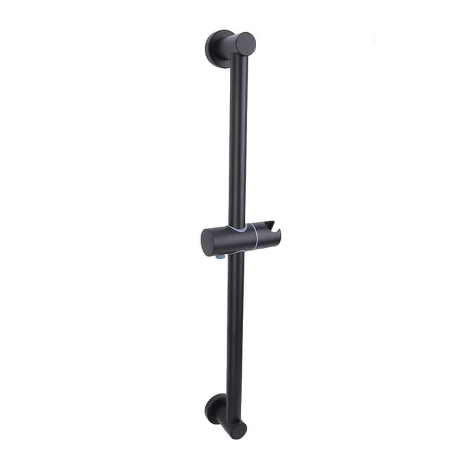 Geen Boren Ruimte Aluminium Douche Lifter Hefstang Douchekop Houder black