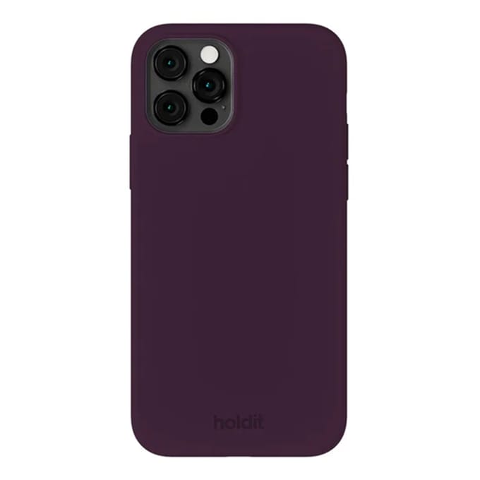 Holdit Silicone Case geschikt voor Apple iPhone 12 / 12 Pro - Deep Plum
