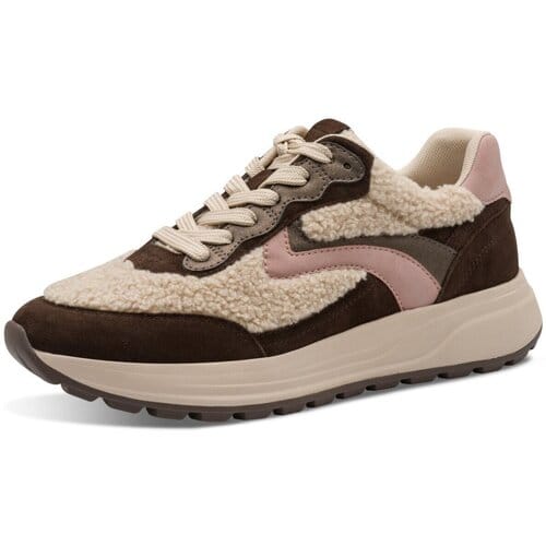 Tamaris dames sneaker Low 1-23795-45 368 dames M2379545 mokka/roze