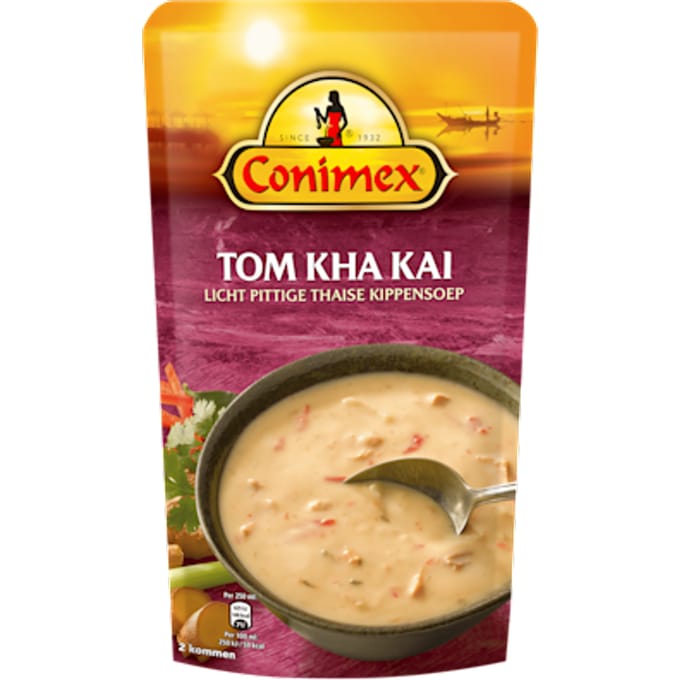 Soep in zak tom kha kai