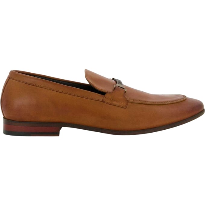 Dune London Leren herenschoenen Sheldon (Tan)