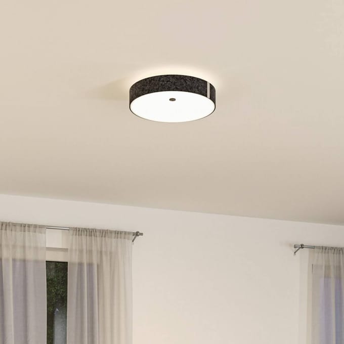 LED-plafondlamp Smart Home Zigbee 3.0 Malika Tunable White 2500lm 230V 26W dimbaar Antraciet