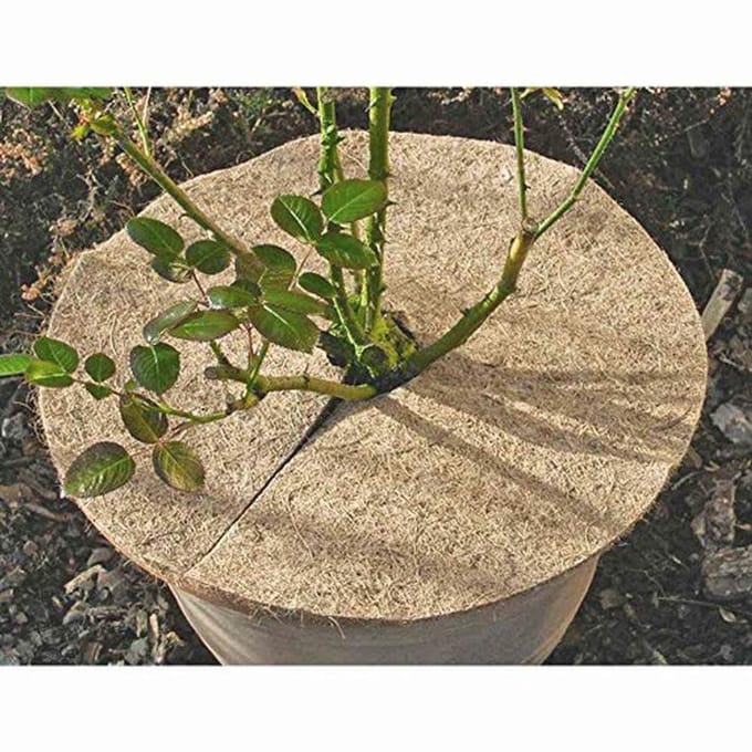 Kokos-mulchschijf Ø 45 cm - Natuurlijke Tuinbedekking